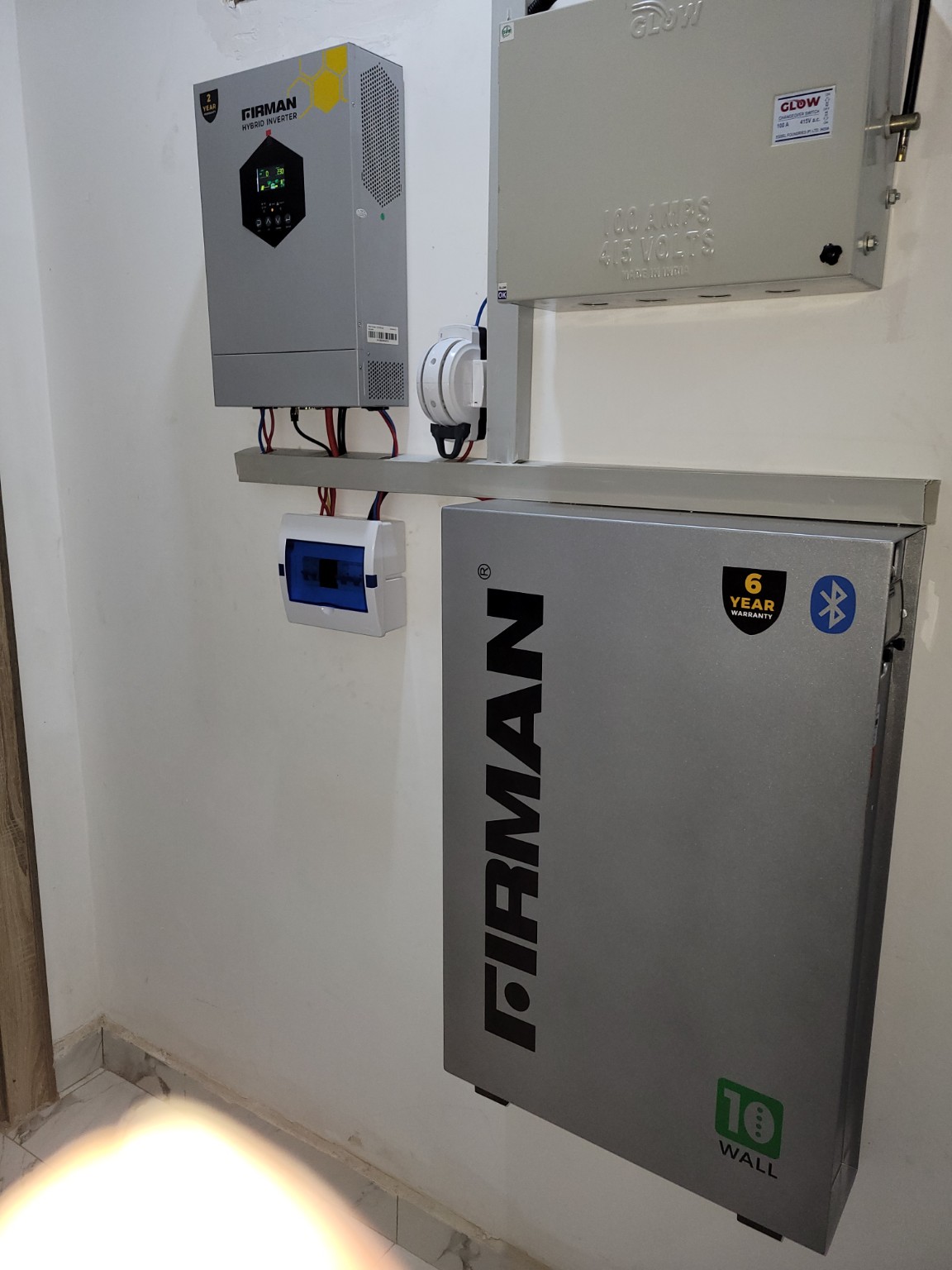 Firman inverter and lithium battery installation