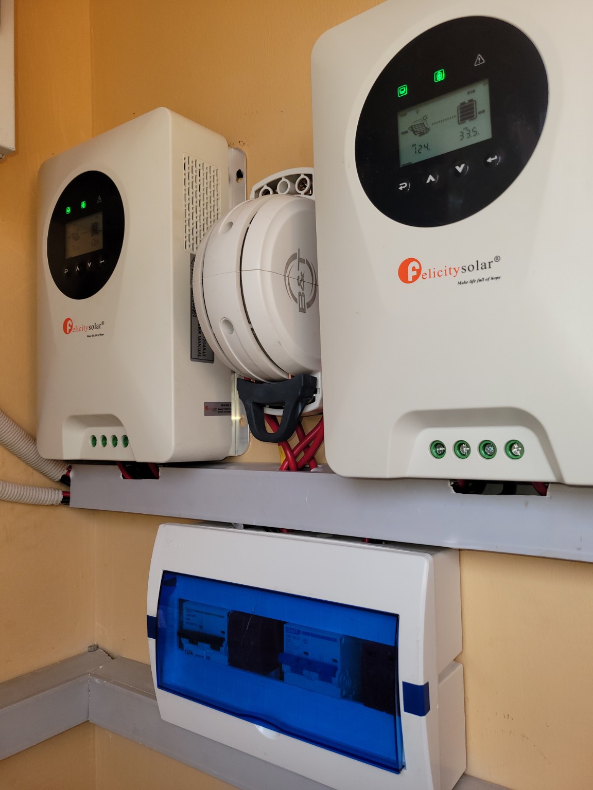 Felicity Solar inverter system and distribution board